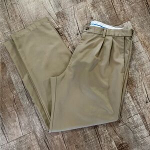 Men’s Haggar Khaki Dress Pants 38x34 Easy Care Slacks Like New‎